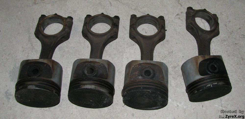 B23E pistons and rods