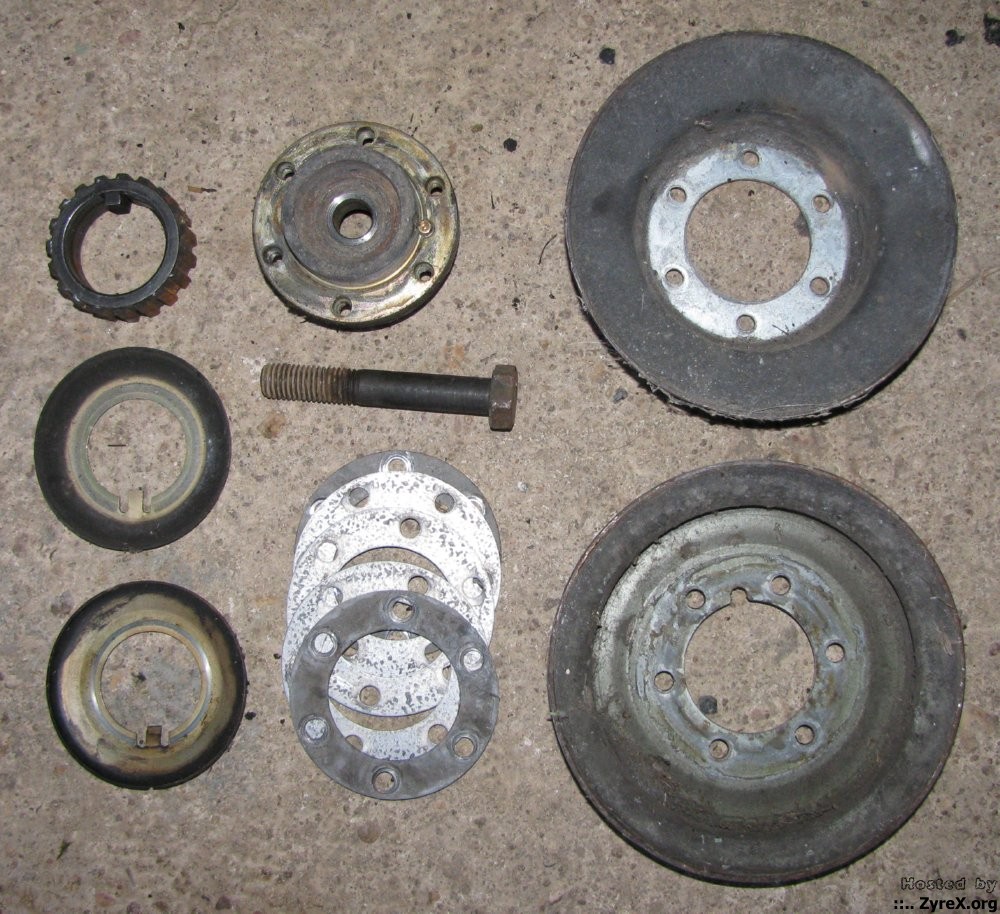 B21/B23 crank pulley parts