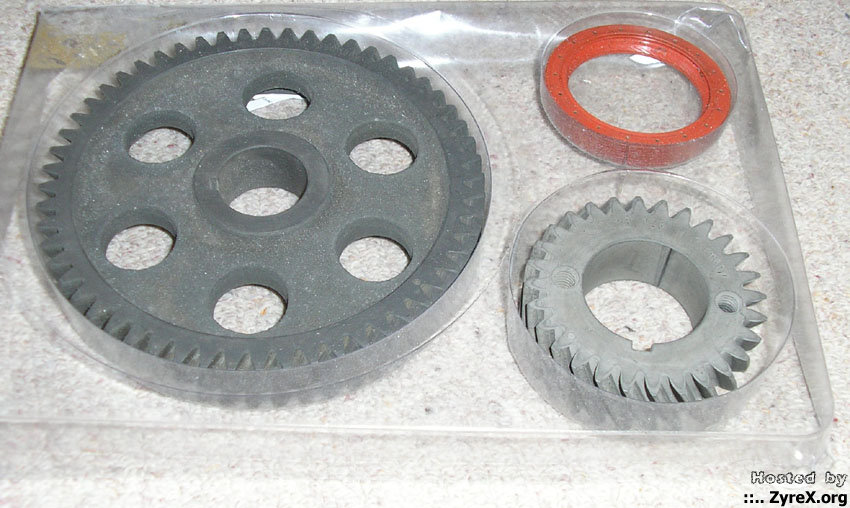 Steel timing gear set